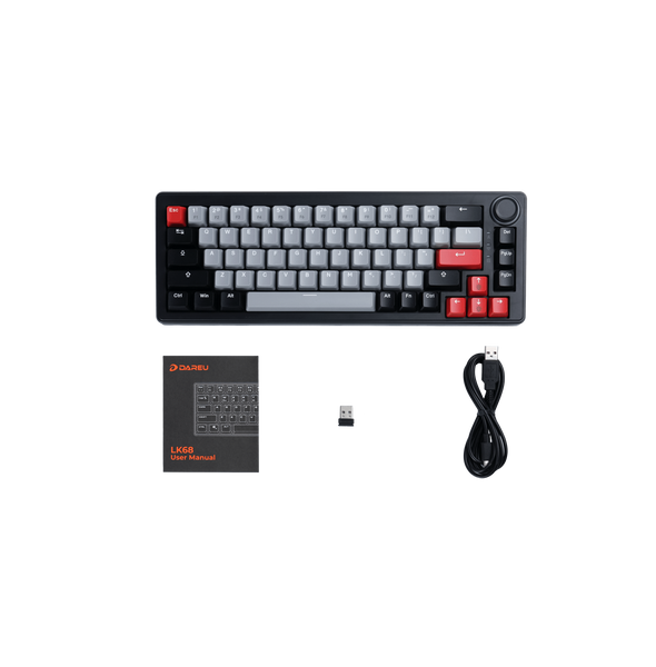 Ігрова механічна клавіатура DAREU EK65G Grey-Black KB-EK65G-BK фото