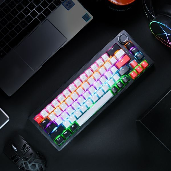 Ігрова механічна клавіатура DAREU EK65G Grey-Black KB-EK65G-BK фото