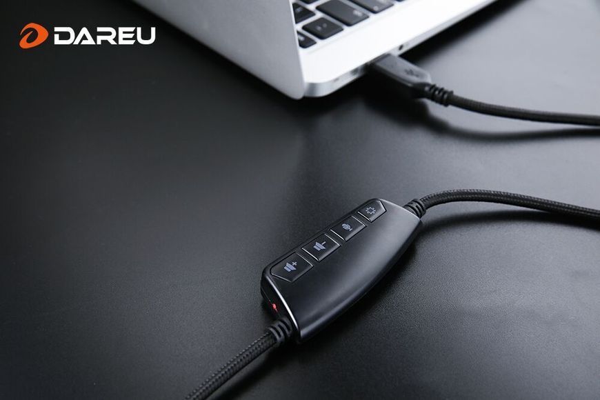 Проводные игровые наушники DAREU EH925 HS-EH925-BK фото