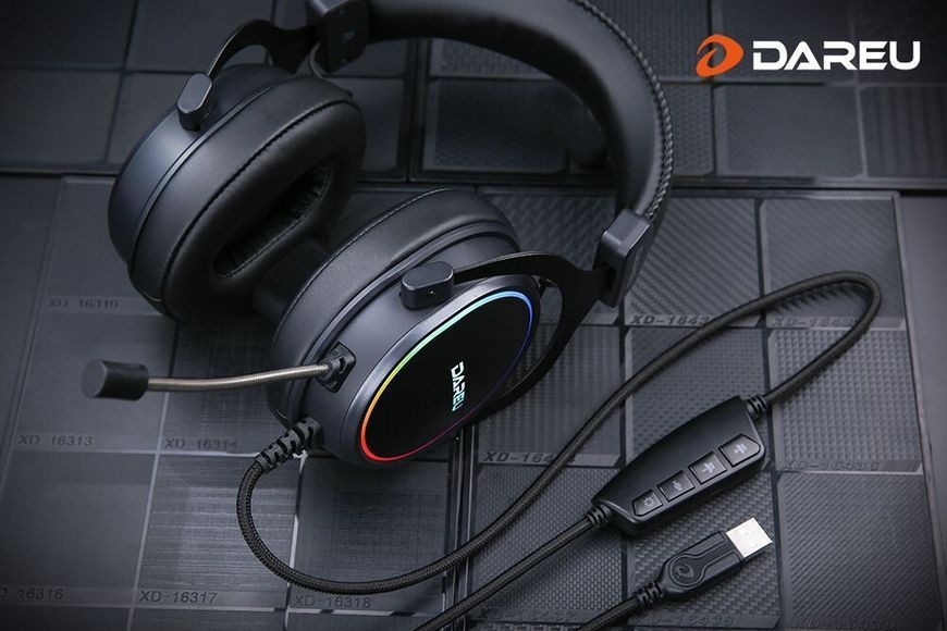 Проводные игровые наушники DAREU EH925 HS-EH925-BK фото