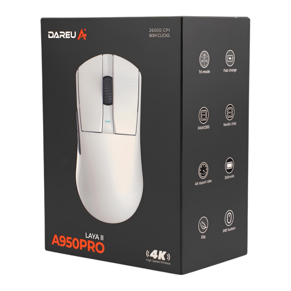 Беспроводная игровая мышь DAREU А950 PRO MS-A950P-WT фото