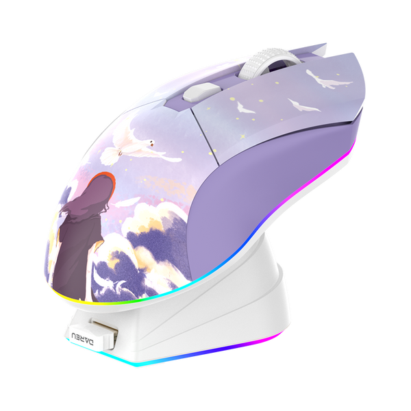 Беспроводная игровая мышь DAREU EM901X + Magnetic Charging Dock MS-EM901X-DRM фото