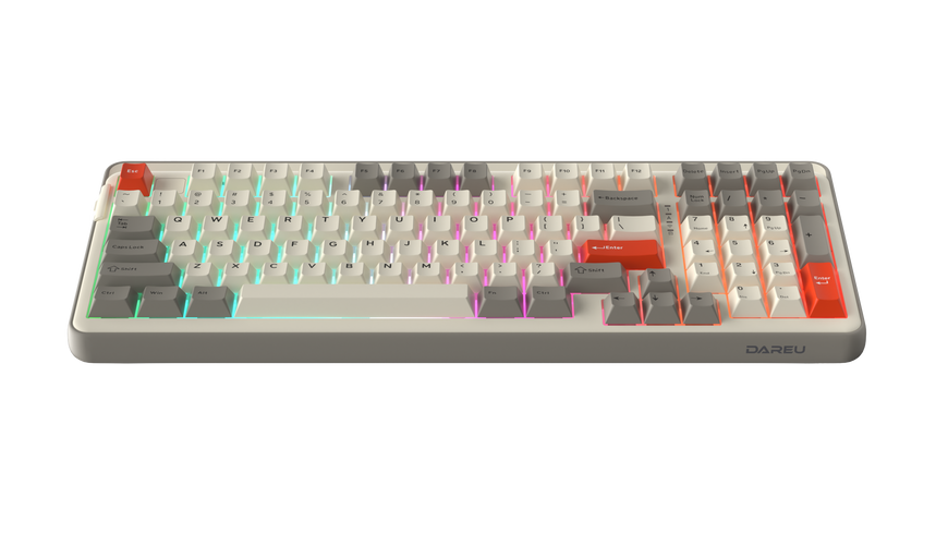 Трирежимна ігрова клавіатура DAREU EK98 Pro (UA) KB-EK98P-WT фото