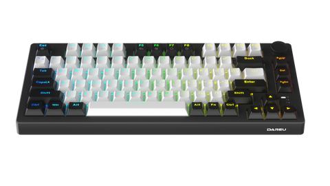 Игровая механическая проводная клавиатура DAREU EK75 White-Black KB-EK75-BW фото