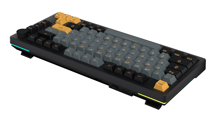 Игровая механическая беспроводная клавиатура DAREU EK75 Pro (UA) KB-EK75P-BKG фото