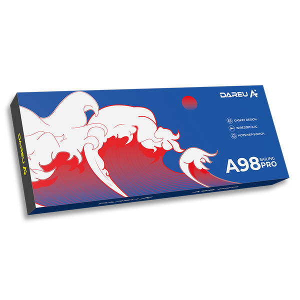 Трехрежимная игровая клавиатура DAREU A98 Pro KB-A98P-RD фото