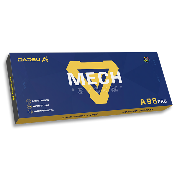 Трехрежимная игровая клавиатура DAREU A98 Pro KB-A98P-BL фото
