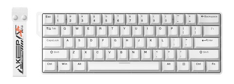 Ігрова магнітна клавіатура DAREU EK60 HE KB-EK60HE-WT фото