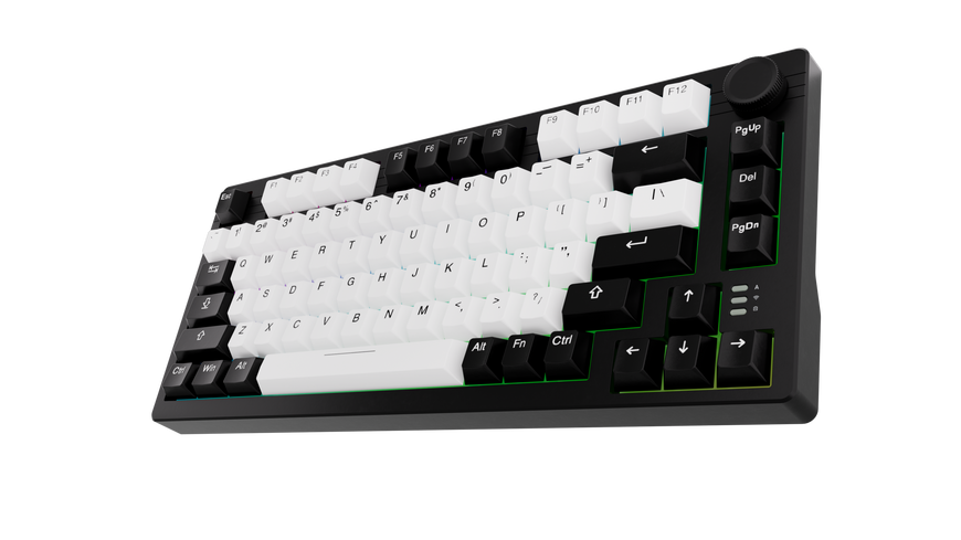 Игровая механическая беспроводная клавиатура DAREU EK75 Pro Black-White (UA) KB-EK75P-BW фото