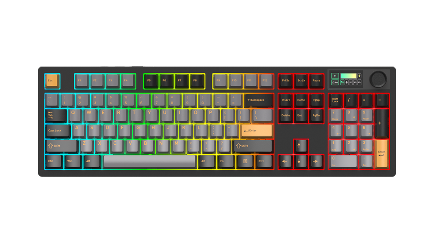 Трехрежимная игровая клавиатура DAREU A104 Master (UA) KB-A104M-BKG фото